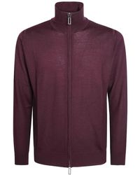 Paolo Pecora - Zip-Up High-Neck Cardigan - Lyst