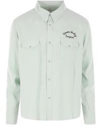 Visvim - Chemise À Logo Brodé - Lyst