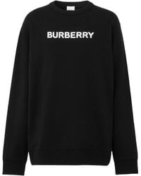 Burberry - Logo Crewneck Sweatshirt - Lyst