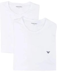 Emporio Armani - Logo-Print T-Shirt (Set Of Two) - Lyst