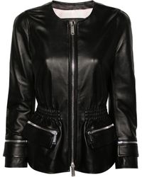 DSquared² - Proper Leather Jacket - Lyst