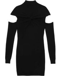 Coperni - Cut-Out Twisted Wool Minidress - Lyst