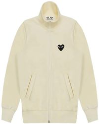COMME DES GARÇONS PLAY - Big Heart Zip-Up Sweatshirt - Lyst
