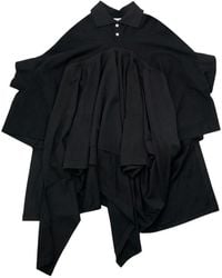 Torishéju - Draped Asymmetric Polo Shirt - Lyst