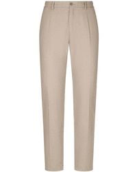 Dolce & Gabbana - Pressed-Crease Tailored Trousers - Lyst