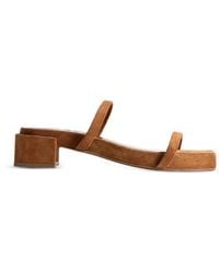 BY FAR - Sandales Tanya En Daim - Lyst
