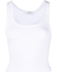 Wardrobe NYC - White Sleeveless Vest Top - Lyst