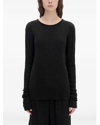 Ann Demeulemeester - Fiene Ribbed Long-sleeve T-shirt - Lyst