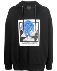 CoSTUME NATIONAL - Graphic-print Pullover Hoodie - Lyst
