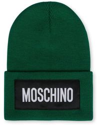 Moschino - Logo-Patch Beanie Hat - Lyst