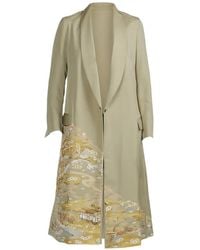 Ibrigu - Cappotto Irotomesode Con Stampa Grafica - Lyst