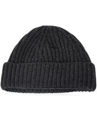 Aragona - Ribbed-Knit Cashmere Beanie Hat - Lyst