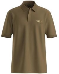 BOSS - X Porsche Logo-Print Short-Sleeve Polo Shirt - Lyst