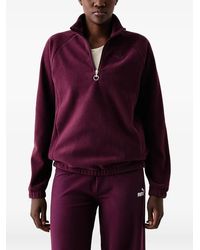 PUMA - Her Winterised Half-Zip Crew Sweatshirt - Lyst