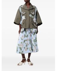Antonio Marras - Floral-Print Pleated Midi Skirt - Lyst