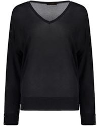 Moorer - Renee V-Neck Long-Sleeve Sweater - Lyst