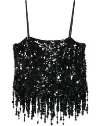 Blumarine - Sequin Fringed Top - Lyst
