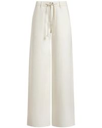 12 STOREEZ - Drawstring Wide-Leg Jeans - Lyst