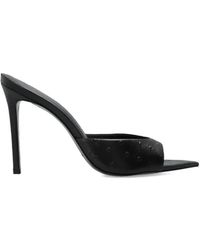 Black Suede Studio - Textured Leather Sandals - Lyst