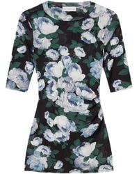 Stella McCartney - Floral Mesh Top - Lyst