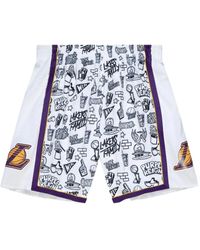 Mitchell & Ness - La Lakers 2009 Doodle Swingman Shorts - Lyst