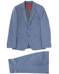 HUGO - Traje Slim De Lana Con Botones - Lyst
