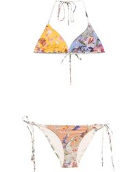 Zimmermann - Patience Triangle Bikini - Lyst