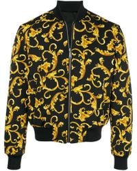 Versace Printed Bomber Jacket - Black
