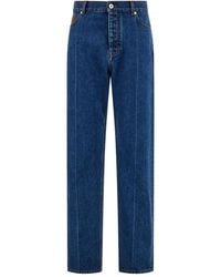 Ferragamo - Embossed Five Pocket Jeans - Lyst