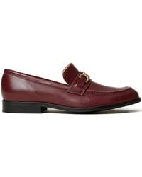 Twinset - Oval-T Clasp Leather Loafers - Lyst