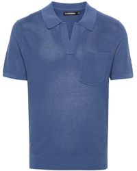 J.Lindeberg - Ben Open Knitted Polo Shirt - Lyst