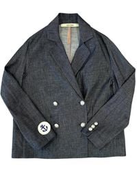 ..,merci - Doppelreihige Jacke Mit Anker-Patch - Lyst