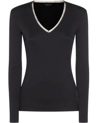 Fabiana Filippi - ロングスリーブ Vネックトップ - Lyst