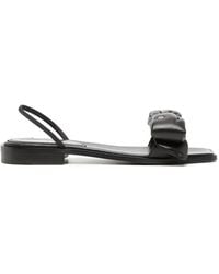 DSquared² - Leather Bow Sandals - Lyst