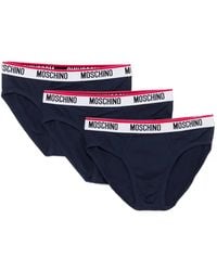Moschino - Logo-Band Briefs Pack (Pack Of Three) - Lyst