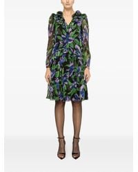 Nissa - Floral-Appliqué Mini Dress - Lyst