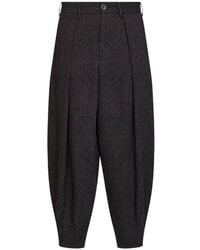 Uma Wang - Chevron-Pattern Pleated Trousers - Lyst