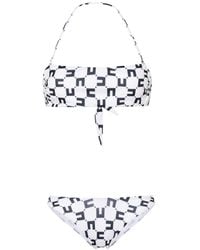 Elisabetta Franchi - Monogram-print Bikini Set - Lyst