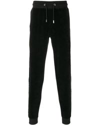 Blood Brother Jogginghose aus Samt - Schwarz