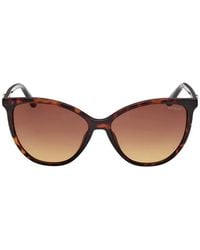 Guess - Tortoiseshell-Effect Cat-Eye Sunglasses - Lyst