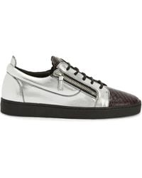 Giuseppe Zanotti - Frankie Double-Zip Low-To Sneakers - Lyst
