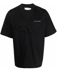 Feng Chen Wang - Layered Embroidered Logo T-shirt - Lyst