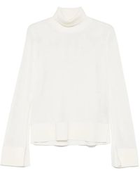 TOTEME - Turtleneck Slit-Sleeve Top - Lyst