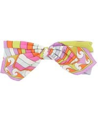 PUCCI - Lightweight Wrap-Around Headband With Decorative Bow Tail - Lyst