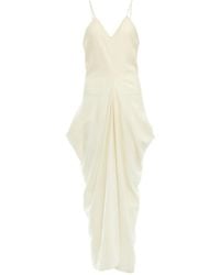 YANGKEHAN - Abito Elegante Asimmetrico Con Scollo A V - Lyst