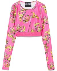 Versace Jeans Couture - Oberteil Mit Barocco-Print - Lyst