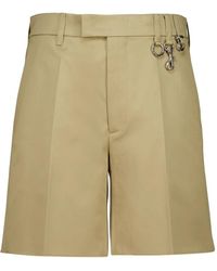 Miu Miu - Pressed-Crease Shorts - Lyst