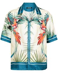 Roberto Cavalli - Jungle-print Silk Shirt - Lyst