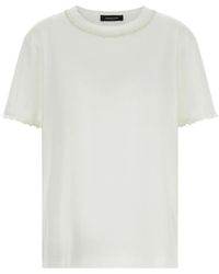Fabiana Filippi - Embroidery Crew-Neck T-Shirt - Lyst
