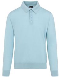 Giorgio Armani - Long-Sleeve Polo Shirt - Lyst